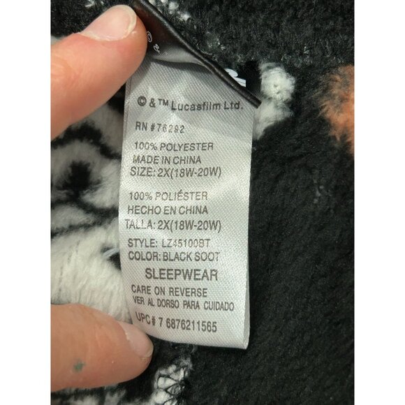 Licensed Star Wars Plush Pajama Pants Sleepwear Drawstring Waist Sz - Picture 7 of 11